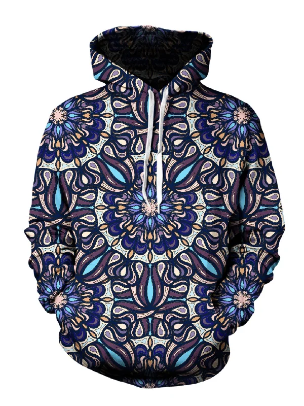 Blue Bells Psychedelic Mandala Pullover Hoodie Graphic Hoodie Design Print