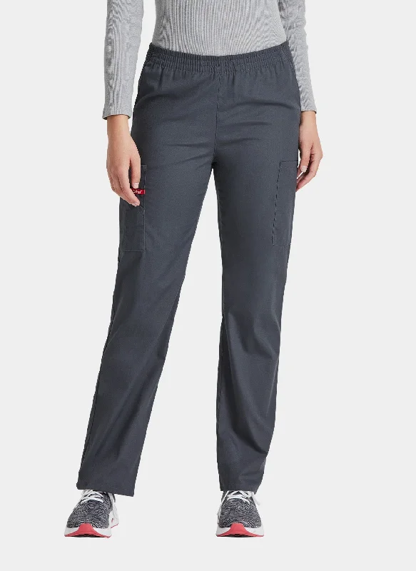 Dickies EDS Signature Ladies Natural Rise Tapered Leg Pull-On Scrub Trousers DKE86106 - Pewter Trousers Striped Patterned Dickies EDS Signature Ladies Natural Rise Tapered Leg Pull-On Scrub Trousers DKE86106 - Pewter Trousers Striped Patterned