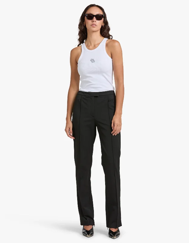 Saloti Trousers - Black Trousers Velvet Soft