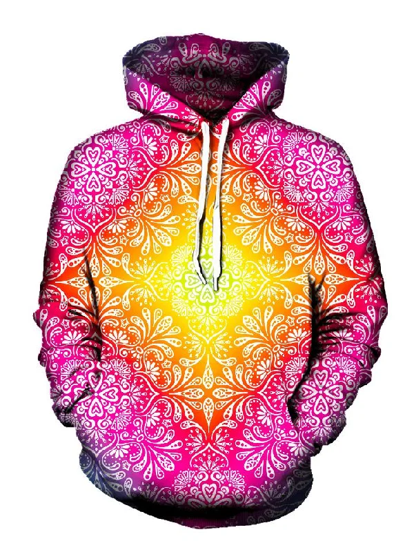 Florally Pullover Art Hoodie Hoodie with Reflective Safety Nightwear
