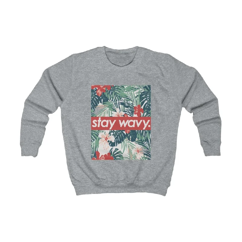 Jungle Jr. Crew Sweatshirt Hoodie with Color Block Contrast Stylish
