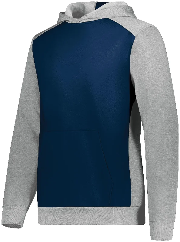 NAVY/GREY HEATHER