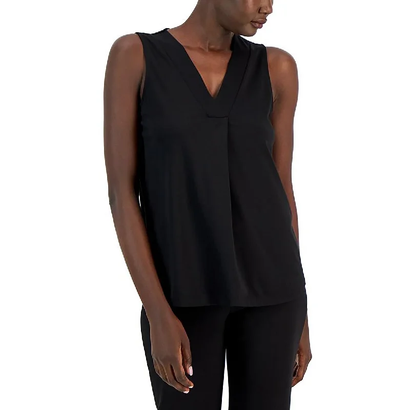 Anne Klein Womens Hi-Low  Pullover Top Box Sleeve Comfort