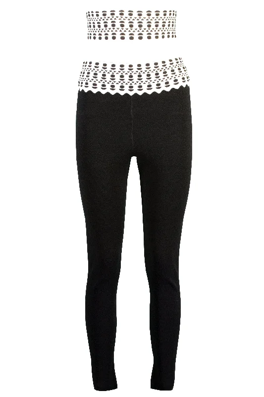 Leggings With Vienne Belt Fashionable Sports Leggings