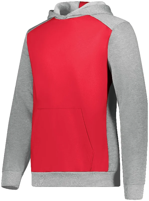 SCARLET/GREY HEATHER