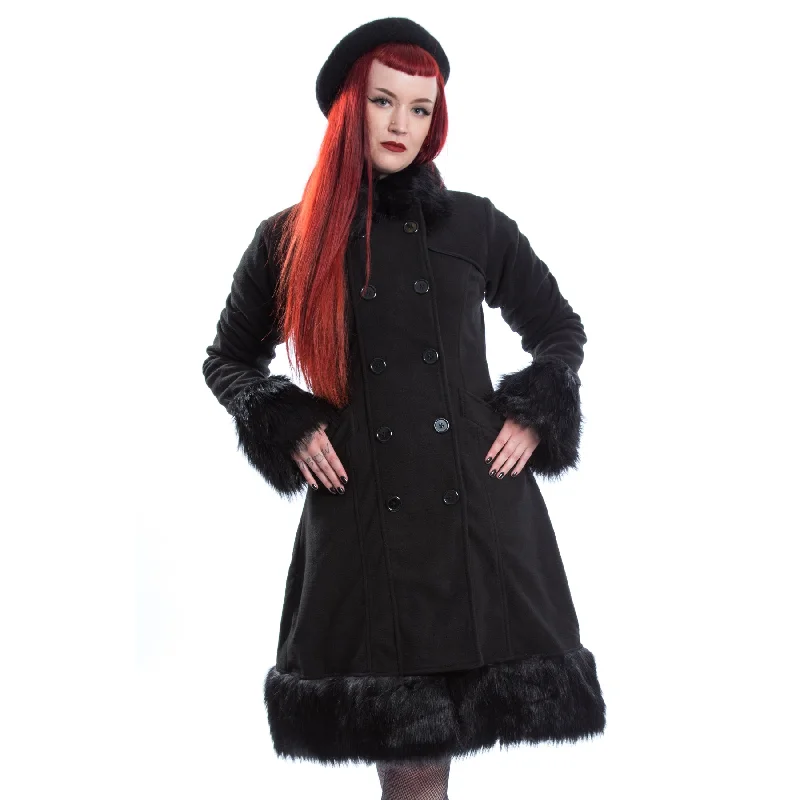HARRIET COAT - BLACK Trench Raincoat Windbreaker