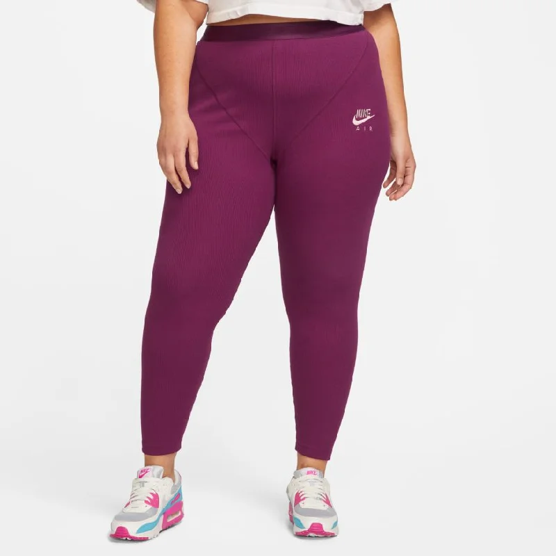 Women's Nike Air High-Rise Ribbed Leggings Fashionable Floral Active Leggings