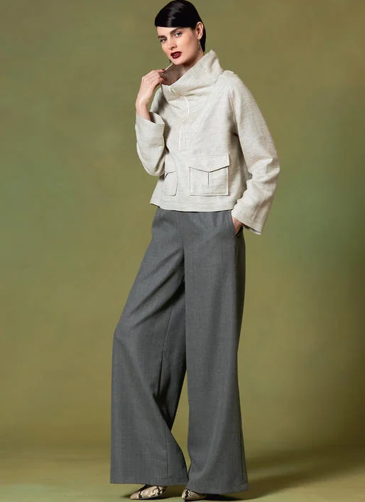 Vogue Top and Trousers V1642 Trousers Lace Delicate