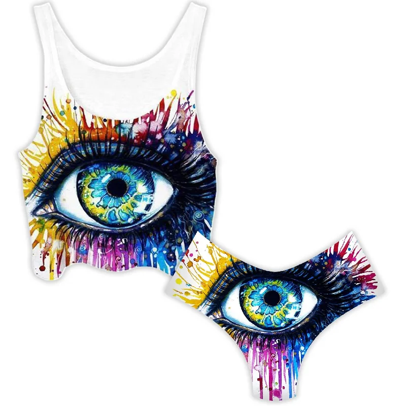 Eyecopi Kopie Crop Top and Booty Shorts Combo Summer Crop Top Casual Short Sleeve