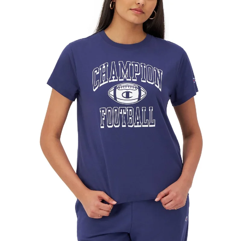 Champion Womens Football Activewear Pullover Top Cap Sleeve Casual