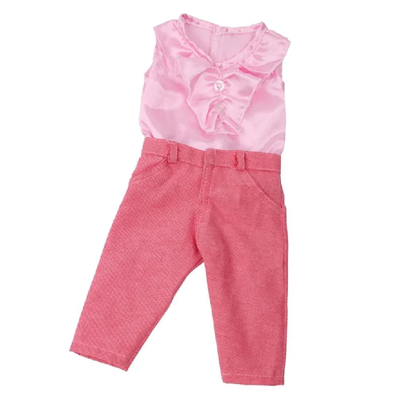 Maxbell Clothes Set Pink Tops & Long Pants Trousers for 18 Inch Doll Trousers Bestseller Popular