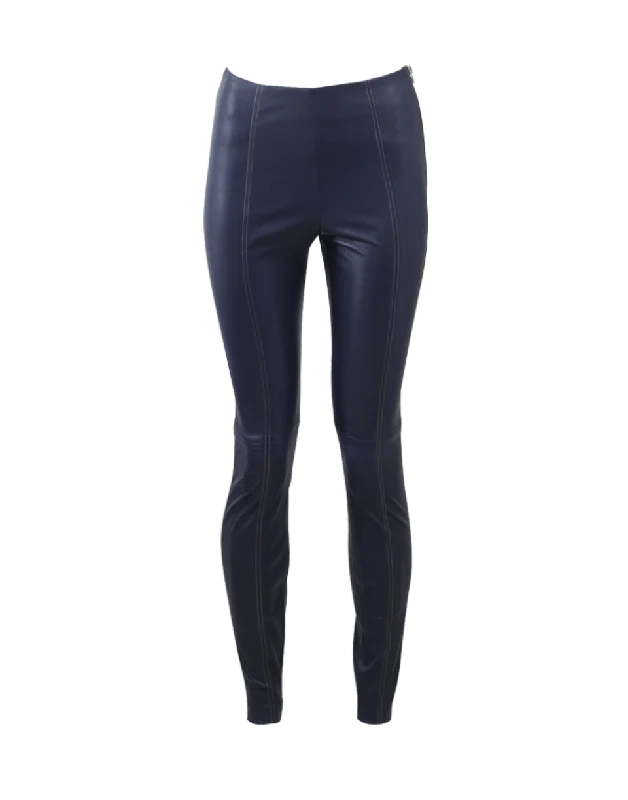 Stretch Leather Legging Elegant Embellished Leggings