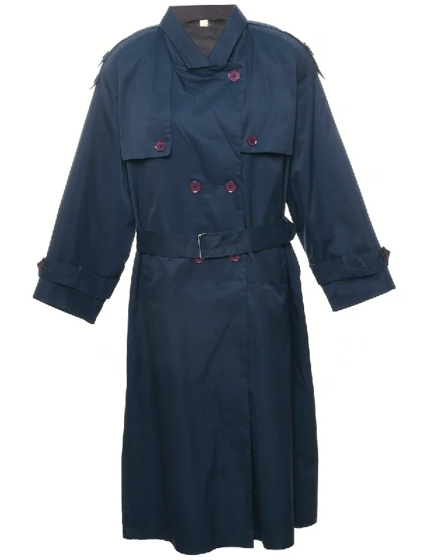 Double Breasted Trench Coat - L Turtleneck Wrap Cape