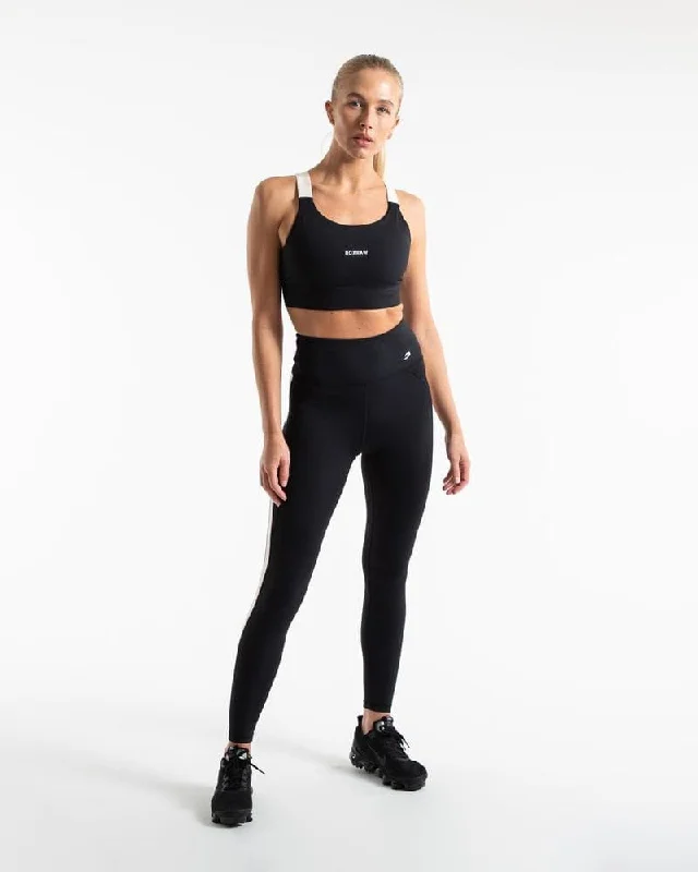 ALICIA LEGGINGS - BLACK Fashionable Solid Color Tights