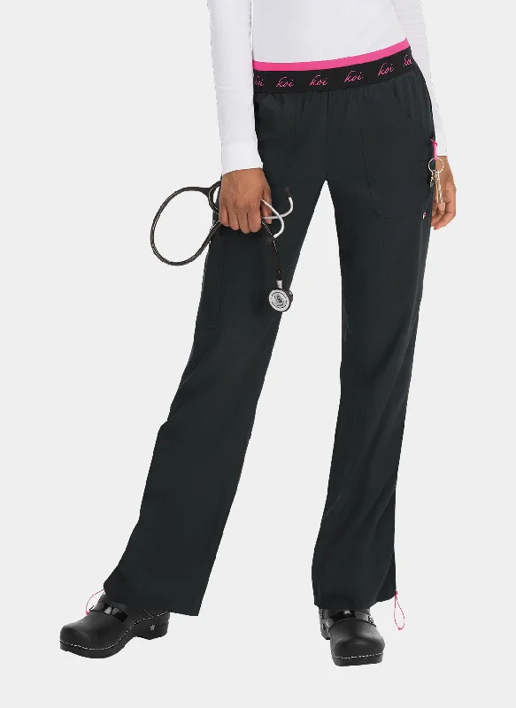 Koi Lite Spirit Scrub Trousers - Black Trousers practical durable