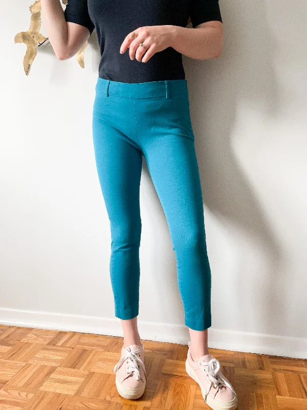 Smart Set Teal Stretch Cotton Cropped High Rise Legging Pants - Size 4 Trendy Polka Dot Leggings Smart Set Teal Stretch Cotton Cropped High Rise Legging Pants - Size 4 Trendy Polka Dot Leggings