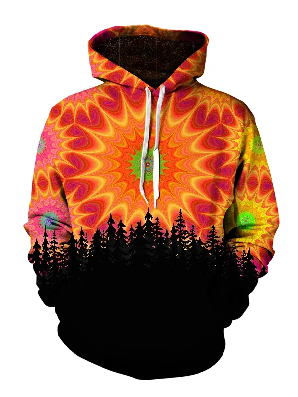 Mandala Treeline Pullover Hoodie Zip Hoodie Drawstring Kangaroo Pocket