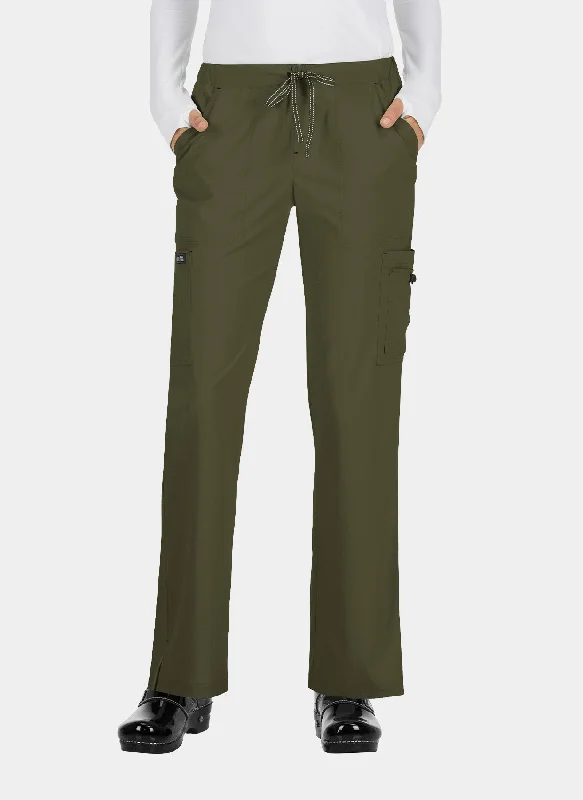 Koi Basics Holly Scrub Trousers - Olive Trousers Silk Elegant