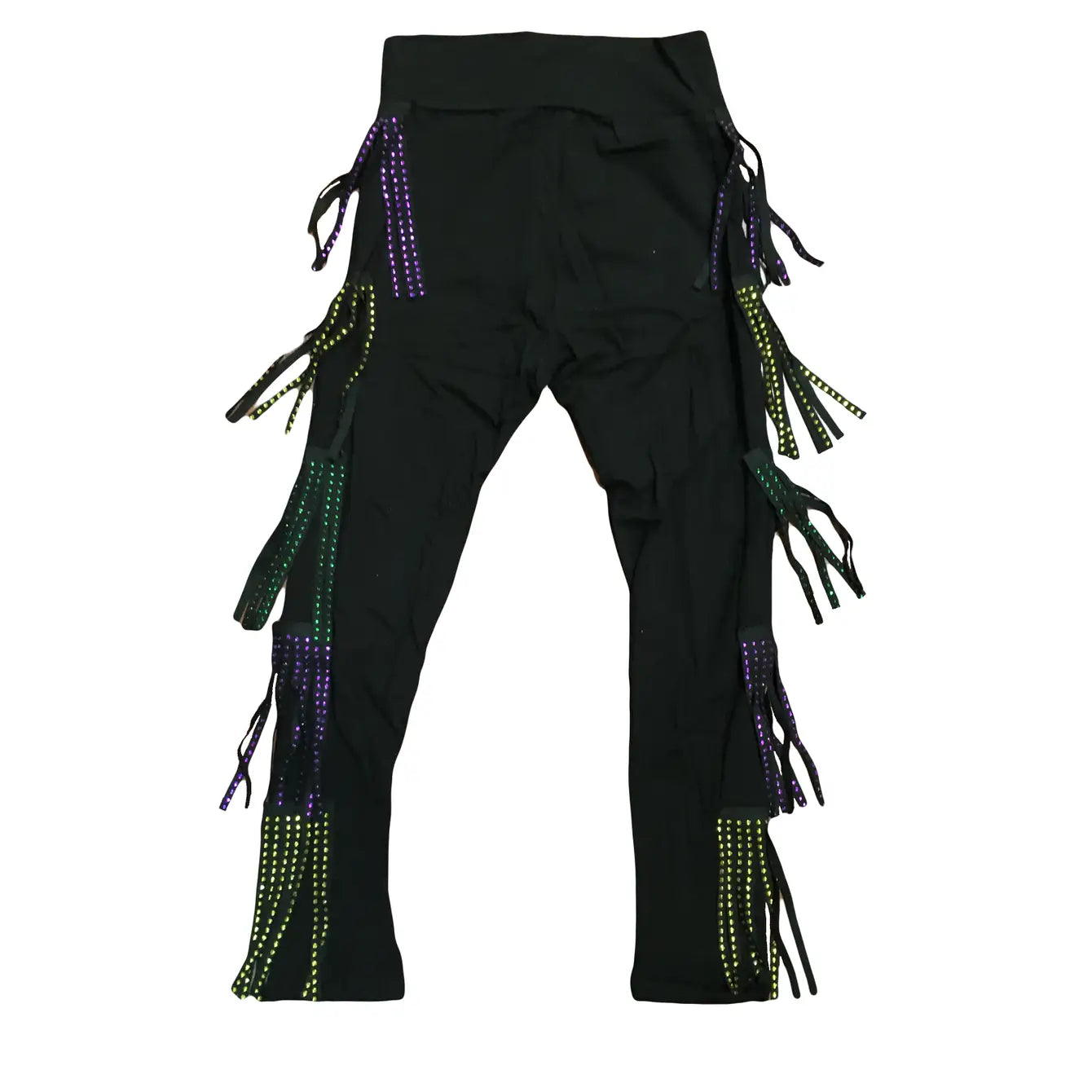 Tassel Leggings Fashionable Lacy Detail Leggings