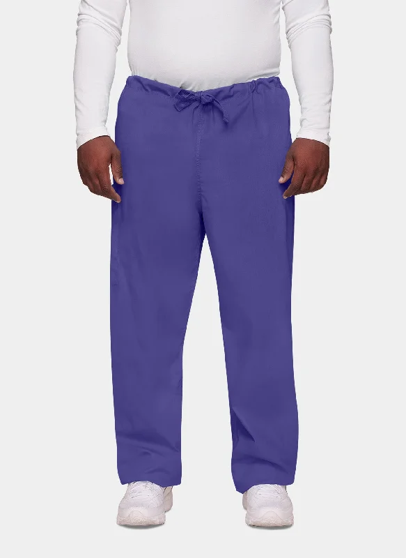Cherokee Unisex Drawstring Scrub Trousers - Grape Trousers Travel Practical