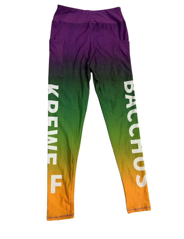 Spandex Leggings - Krewe of Bacchus Comfortable Plus Size Leggings