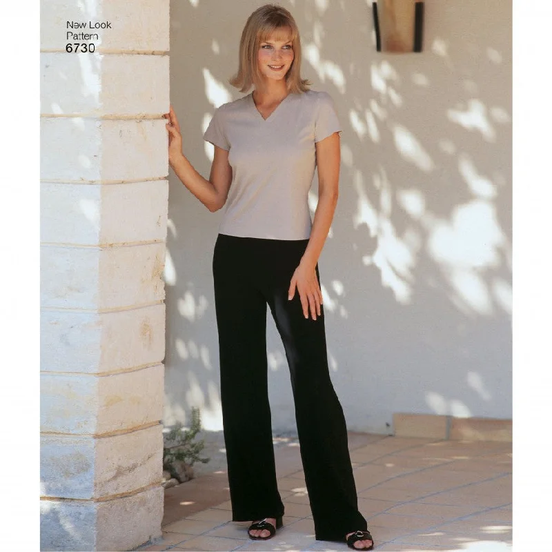 New Look Tops, Skirts and Trousers N6730 Cropped Trousers Casual Linen