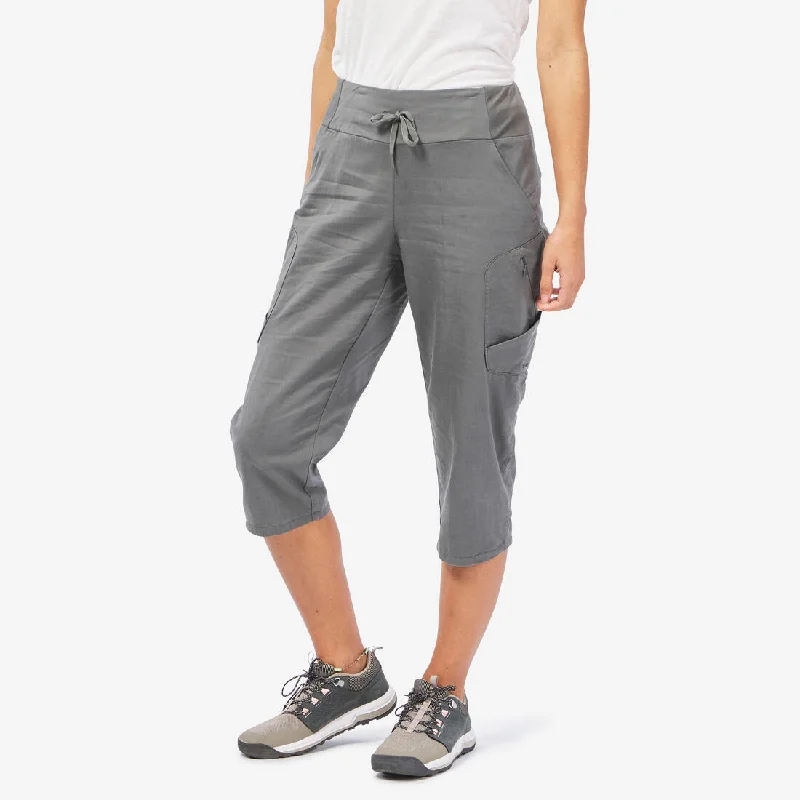 Women's Cropped Hiking Trousers - NH500 Trousers fashionable trendy