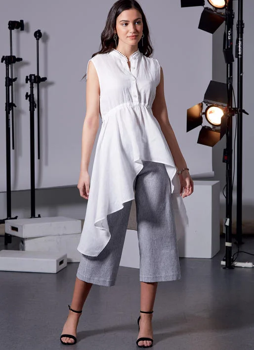 McCalls Tops and Trousers M7985 Trousers Silk Elegant