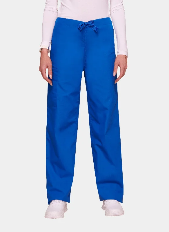 Cherokee Unisex Drawstring Scrub Trousers - Royal Trousers Leisure Comfortable
