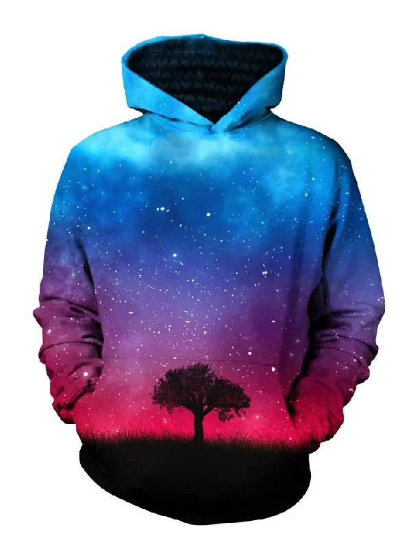 Alone In Space Stringless Pullover Hoodie Hoodie with Stripes Bold Sporty