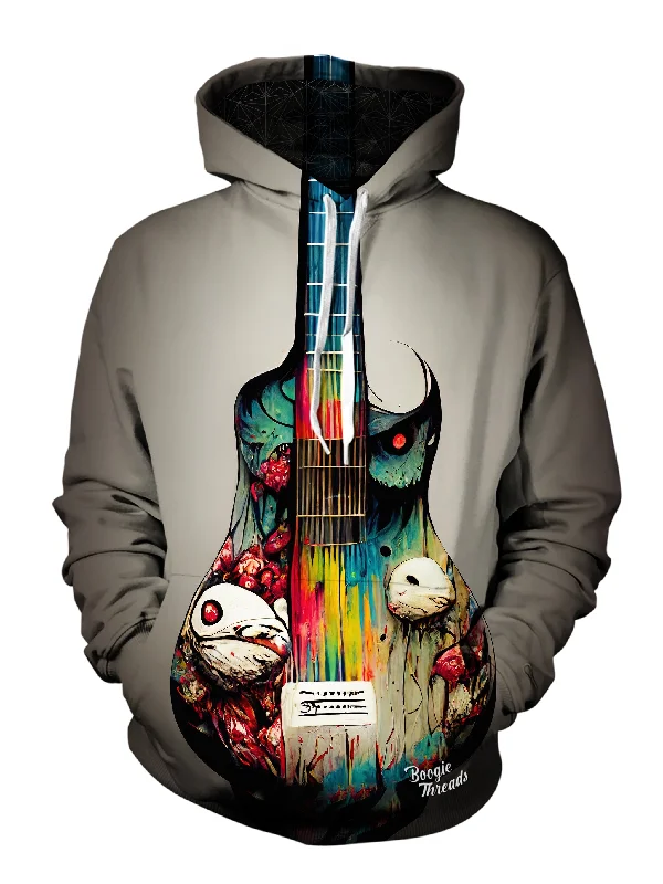 Mask Of Flame Unisex Pullover Hoodie Hoodie with Double Zipper Versatile Adjustable