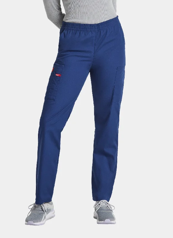 Dickies EDS Signature Ladies Natural Rise Tapered Leg Pull-On Scrub Trousers DKE86106 - Navy Trousers Plaid Checkered Dickies EDS Signature Ladies Natural Rise Tapered Leg Pull-On Scrub Trousers DKE86106 - Navy Trousers Plaid Checkered