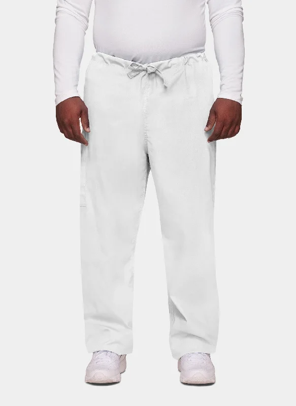 Cherokee Unisex Drawstring Scrub Trousers - White Trousers Chinos Classic