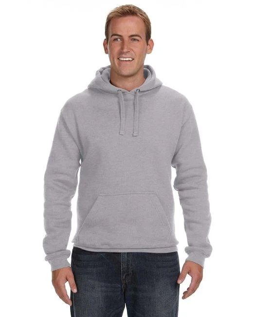 J America Adult Premium Fleece Pullover Hooded Sweatshirt JA8824 High Neck Pullover