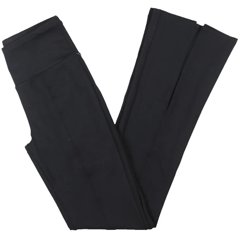 Gottex Womens Flare Slit Athletic Leggings Stylish Pockets Active Leggings