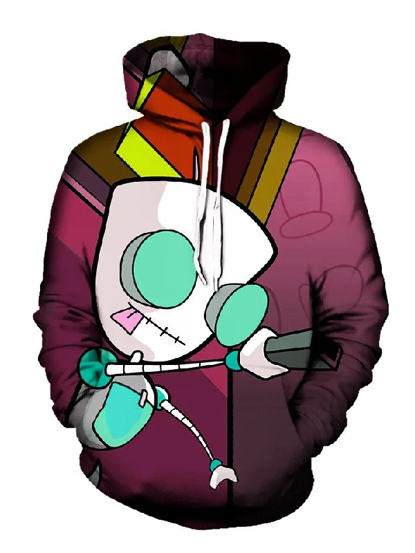 Channel Flipping Pullover Art Hoodie Hoodie with Illustration Artistic Creative