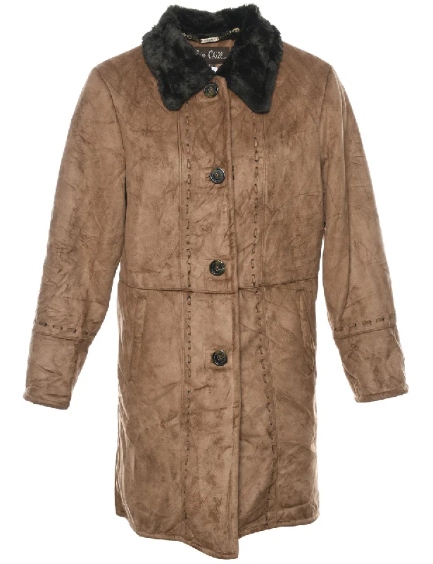 Single Breasted Coat - L Stole Shawl Scarf