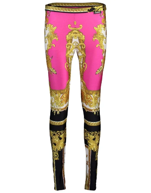 Medusa Renaissance Print Leggings Stylish Stretch-Waist Leggings
