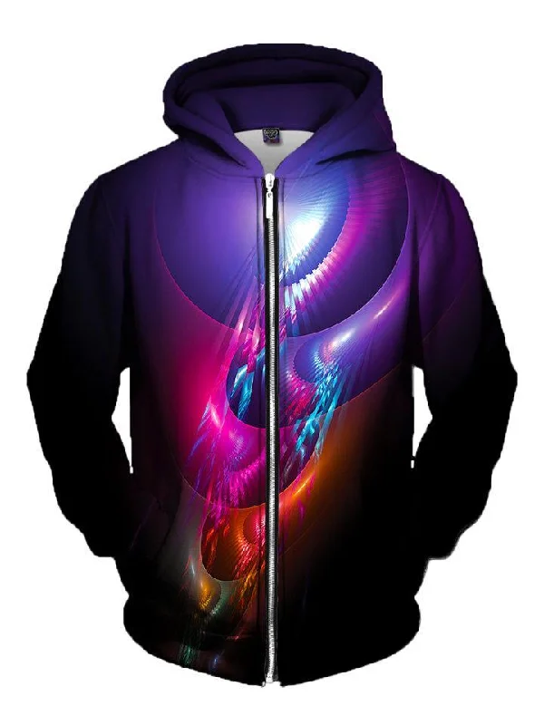 Elegance Zip-Up Hoodie Hoodie with Hem Lace Feminine Delicate