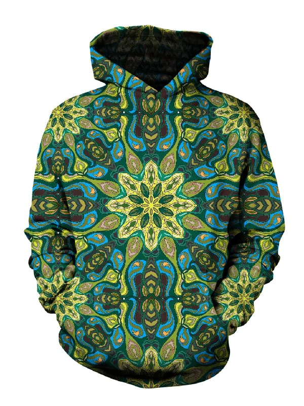 Lilypads Psychedelic Mandala Pullover Hoodie Hoodie Jacket Zipper Layering