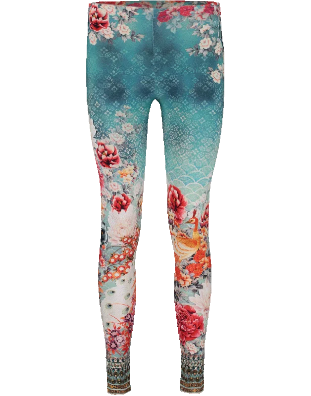 Floral Leggings Comfortable Tummy Shaping Leggings