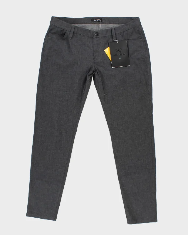 Arc'teryx Women's Grey Commuter Trousers - UK 12 Chinos Cotton Straight Leg