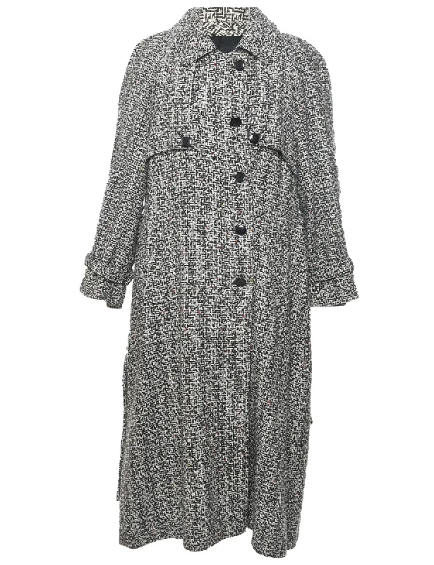 Single Breasted Wool Coat - L Toggle Coat Shawl Collar Coat Notch Collar Coat