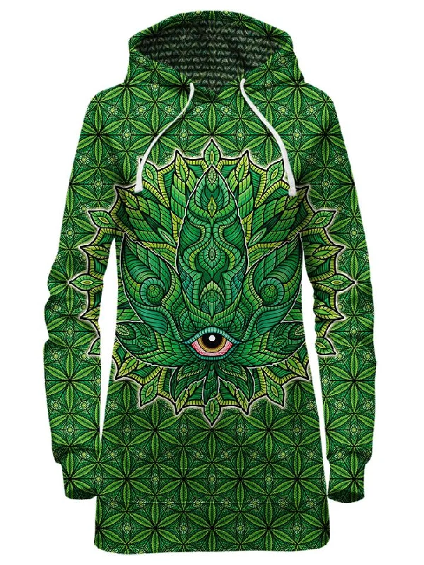 Leaf Hoodie Dress Hoodie with Oversized Fit Loose Comfortable