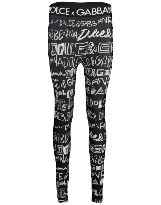 Graffiti Print Legging Trendy Sports Performance Leggings