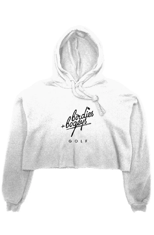 B&B Ladies Crop Fleece Hoodie Hoodie with Turtle Neck Cozy Winter