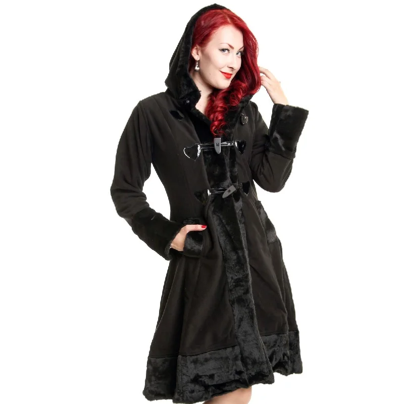 MINX COAT - BLACK empire Basque Peplum
