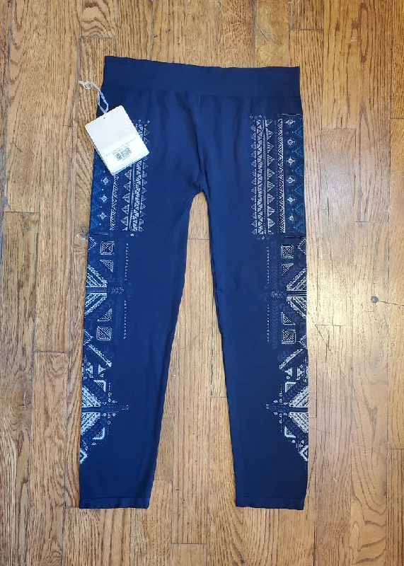 ON SALE Cropped Aztec Print Legging (Ink, OS) Comfortable Plus Size Leggings