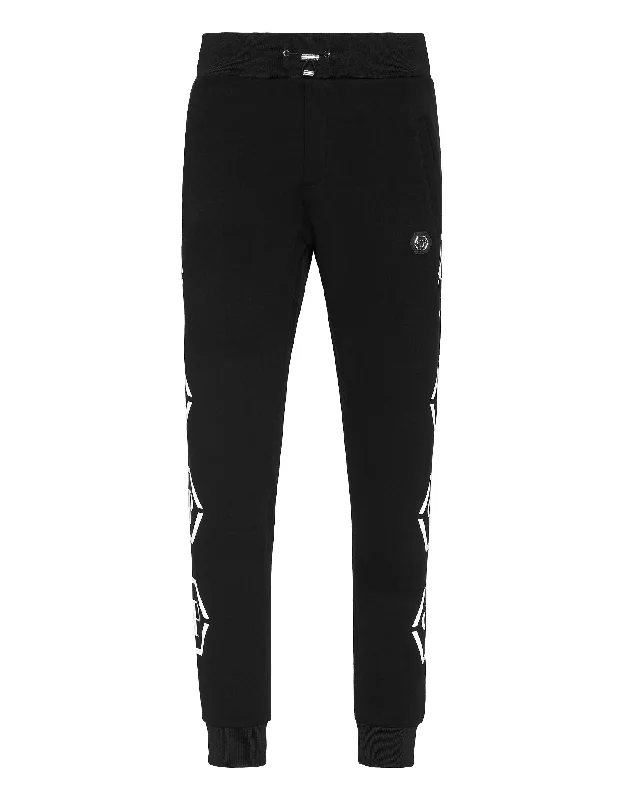 Jogging Trousers Monogram Trousers Solid Black