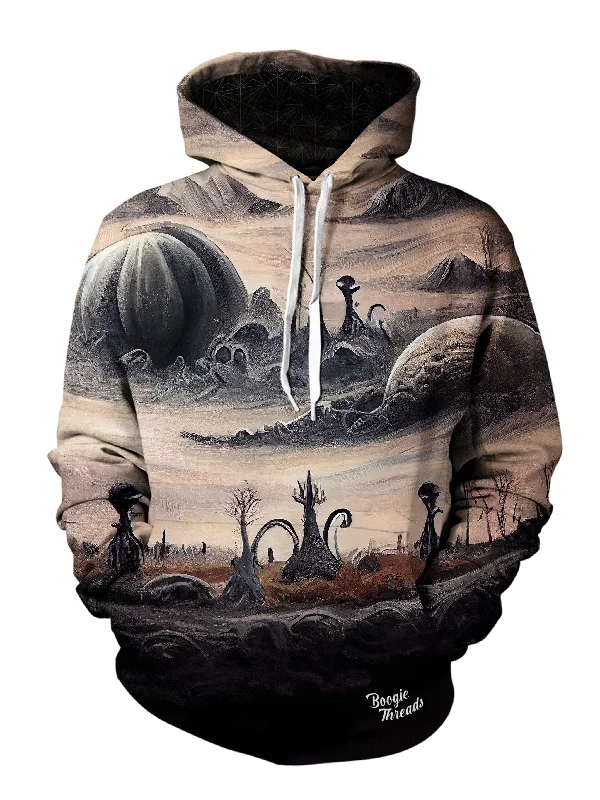 Euphoric Dreams Unisex Pullover Hoodie Hoodie with Mock Neck Collared Structured